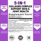 SUPABABY Premium Collagen Complex for Women - 1800mg Multi Collagen Types I, II, III, V, X, Non-GMO & Sugar Free, 90 Capsules (30 Day Supply) - Support Skin Elasticity & Joint Care