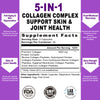 SUPABABY Premium Collagen Complex for Women - 1800mg Multi Collagen Types I, II, III, V, X, Non-GMO & Sugar Free, 90 Capsules (30 Day Supply) - Support Skin Elasticity & Joint Care
