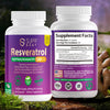 SUPABABY Resveratrol Supplement 1200mg – Pure Japanese Knotweed Extract for Antioxidant, Heart, Blood Pressure & Joint Support – High Potency, Vegan, Non-GMO, 30 Day Supply