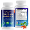 Supa Care Sleep Aid Formula - Natural Sleep Support with Melatonin & Herbal Blend, Vegan & Non-GMO, 60 Capsules
