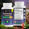 SUPABABY Melatonin Capsules – Natural Sleep Aid with Relaxing Botanical Blend for Calming Support & Mood Balance – Vegan, Non-GMO, 60 Count, Suitable for Men and Women