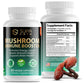 Supa Care Mushroom Immune Booster - 60 Vegan Capsules | Natural Immune Support with Reishi & Chaga, Non-GMO, Sugar-Free, FDA-Reviewed