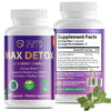 Supa Care Max Detox Acai Berry Complex – Vegan Energy Booster & Colon Health Support | 1532mg Proprietary Blend with Psyllium & Lycopene | 60 Capsules