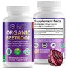Supa Care Organic Beetroot Capsules - Blood Pressure & Inflammation Support, Vegan & Non-GMO, 60 Veggie Capsules