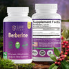 SUPABABY Berberine 1200mg Supplement - Vegan Capsules for Blood Sugar Support & Digestive Health, 60 Capsules (30-Day Supply), Non-GMO, Gluten-Free Formula