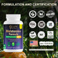 SUPABABY Melatonin Capsules – Natural Sleep Aid with Relaxing Botanical Blend for Calming Support & Mood Balance – Vegan, Non-GMO, 60 Count, Suitable for Men and Women