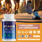 Supa Care Vitamin K2 + D3 125mg & D3 625IU - Bone Health & Immune Support with BioPerine®, Vegan, Non-GMO, Sugar-Free, 60 Capsules