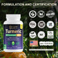 SUPABABY Turmeric Curcumin 1310mg with BioPerine® – Vegan Supplement for Joint Support, Mobility & Wellness – High Absorption Formula – 60 Capsules
