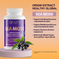 Supa Care Sea Moss with Black Pepper Extract - Immune Support & Detoxification, Organic & Non-GMO, 60 Capsules